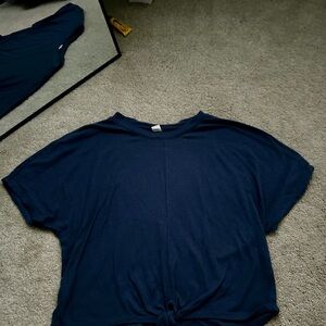 Old Navy Dark Blue Short Sleeve Tee